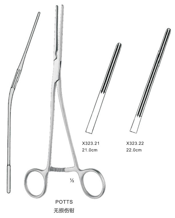 无损伤医用血管阻断钳22CM