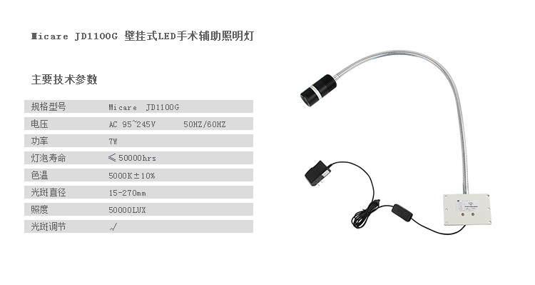 壁挂式LED检查灯 JD1100（G）