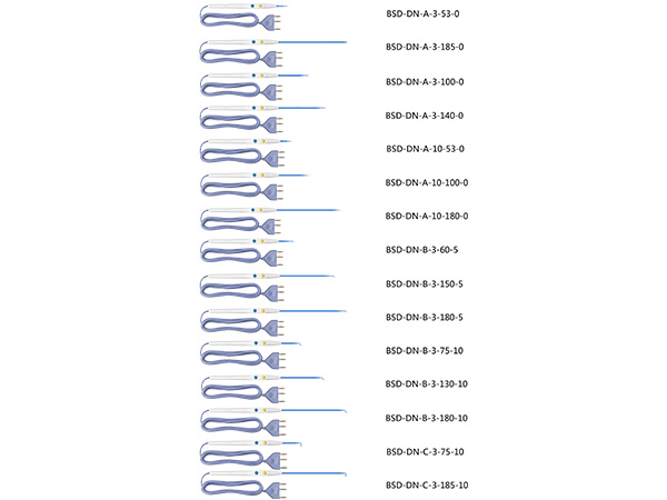 一次性使用针状高频电极 BSD-DN-A-3-185-0