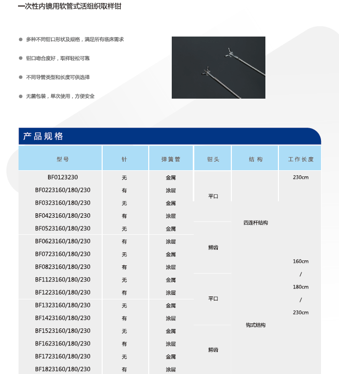 活检钳 BF1223160