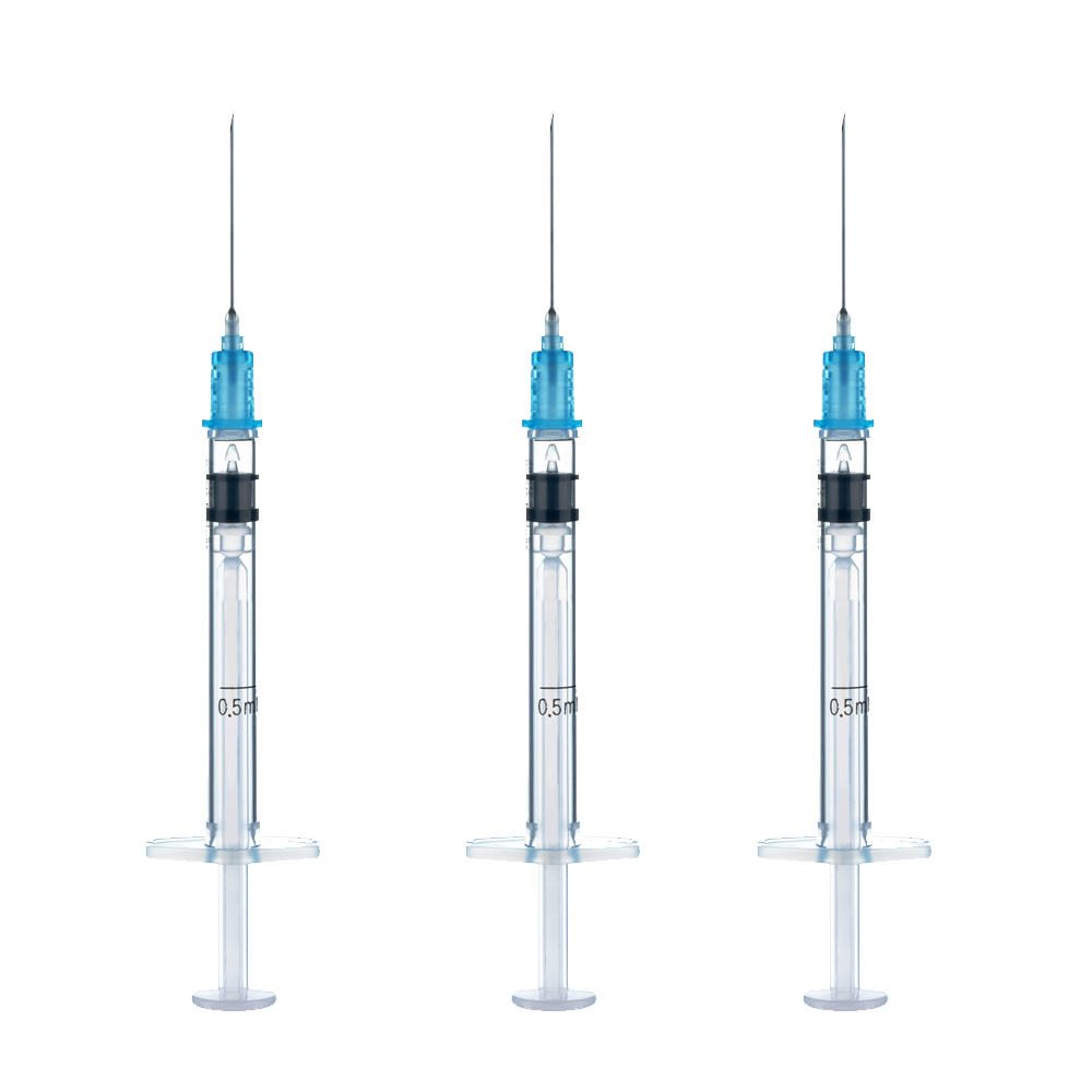 一次性使用无菌自毁型固定剂量疫苗注射器（带针）0.2ml