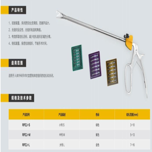 一次性使用组织闭合夹 RPZJ-M
